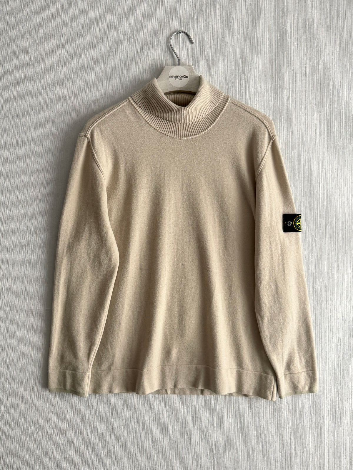 Stone Island AW23 Stretch Wool Turtleneck Knit Sweater