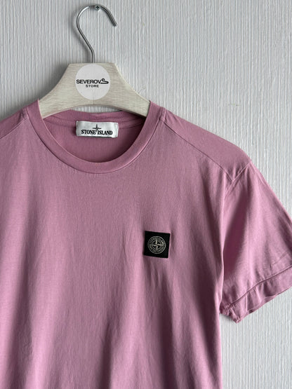 Stone Island Logo Pink T-shirt