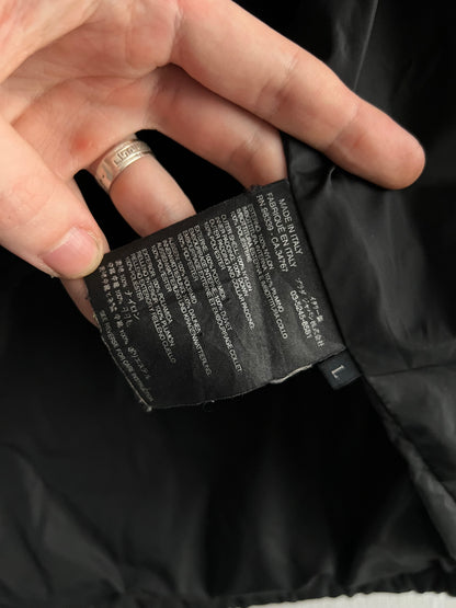 Prada Sport Red Tab Black Down Puffer Jacket