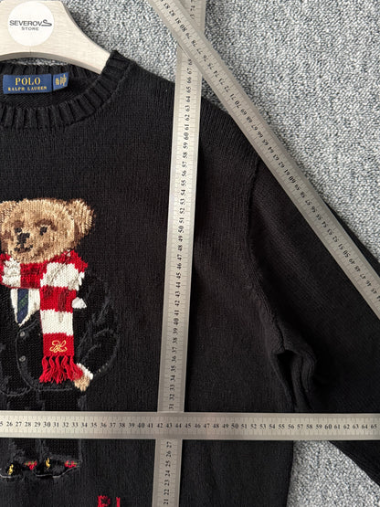 Polo Ralph Lauren Cocoa Bear Sweater Black Knit