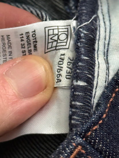 Toteme Barrel-leg Raw Denim Jeans