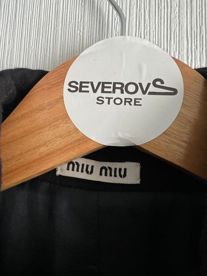 Miu Miu Navy Wool Coat