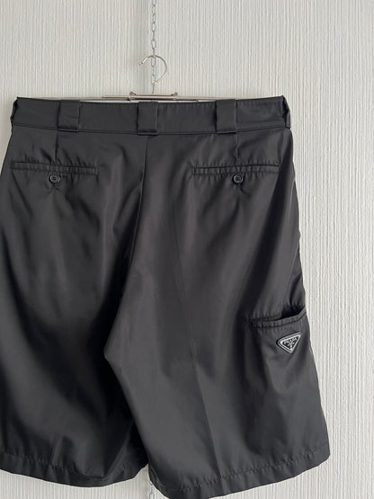 Prada Milano 2019 Nylon Gabardine Baggy Shorts