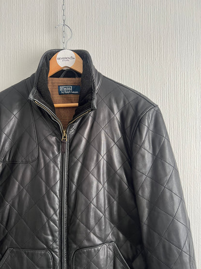 Polo Ralph Lauren Quilted Lambskin Leather Jacket