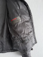 Prada Nylon Down Jacket with Fox Fur