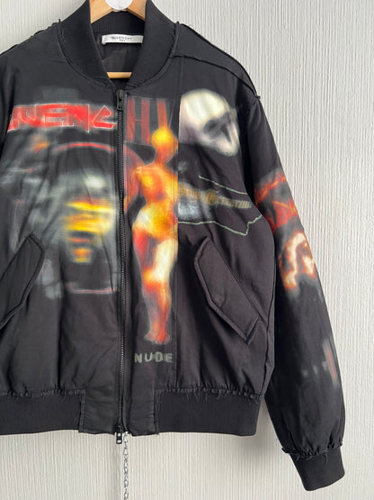 Givenchy FW16 Heavy Metal Printed Bomber Jacket