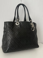 Christian Dior Lady Dior Soft Shopping Tote Cannage Quilt Lambskin Large
