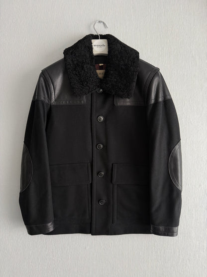 Burberry Black Wool Muswell Jacket