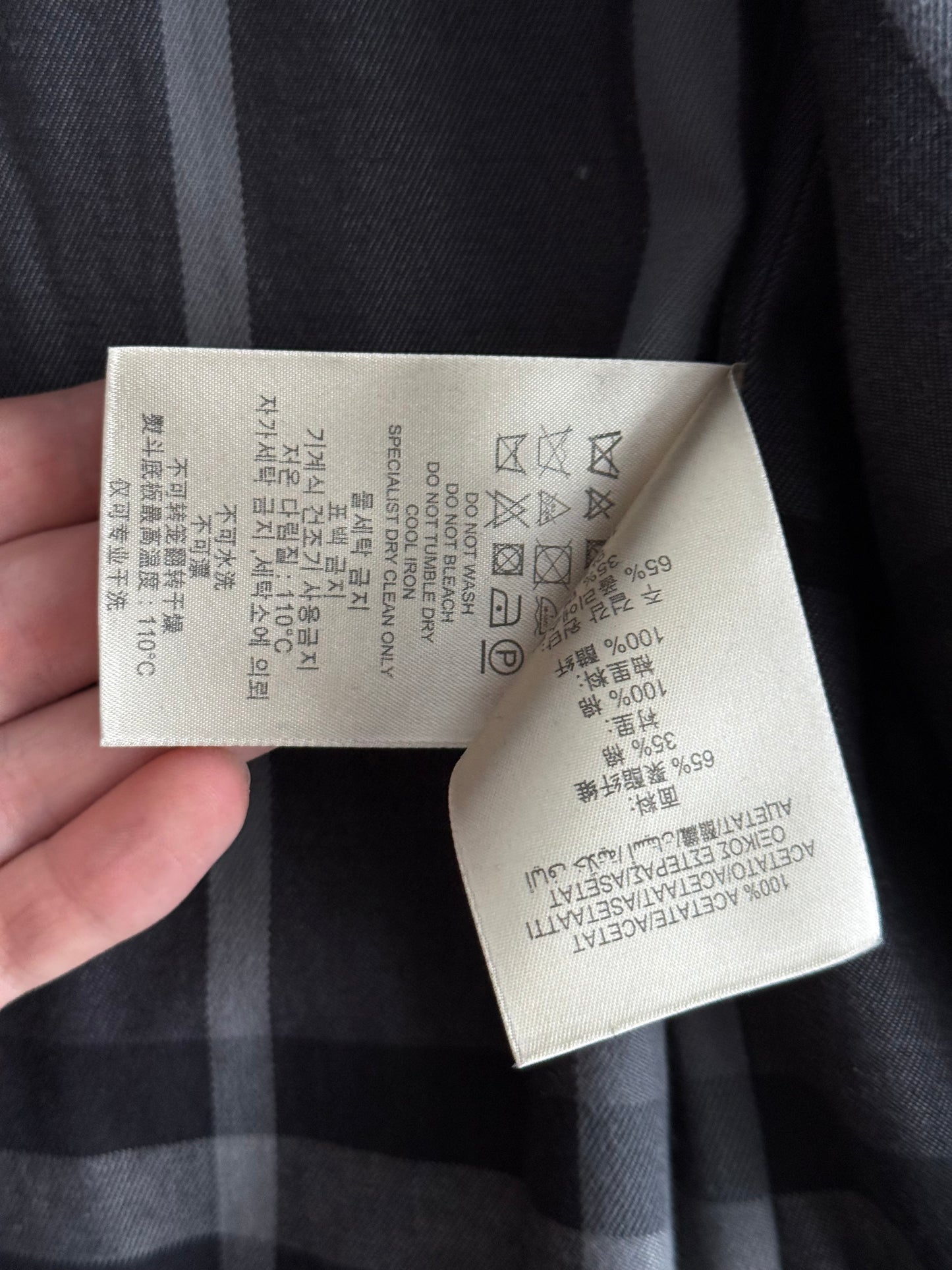 Burberry Britton Black Short Trench Coat