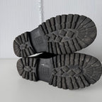 Chanel Black Nylon/Leather Coco Cocoon Boots by Karl Lagerfeld