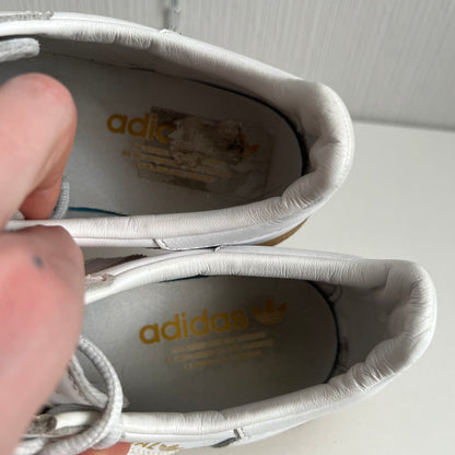 Adidas Spezial White Leather Shoes Mens Trainers