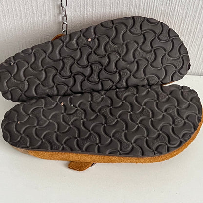 Birkenstock Boston Clogs in Mink Suede Mules