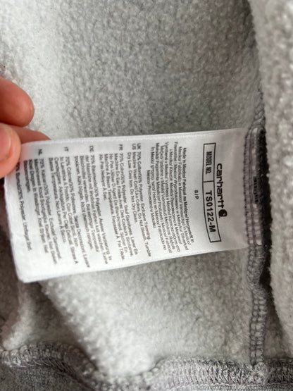 Carhartt Grey Cotton Baggy Zip Hoodie