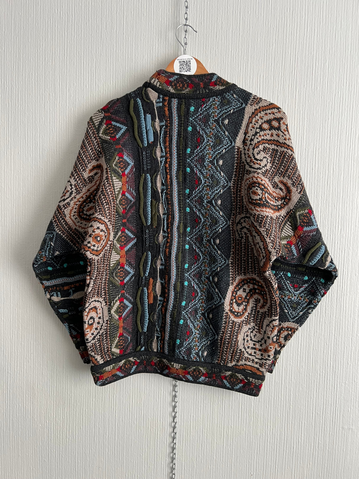 Coogi Vintage Crazy Knit Made in Australia Sweater — product photo