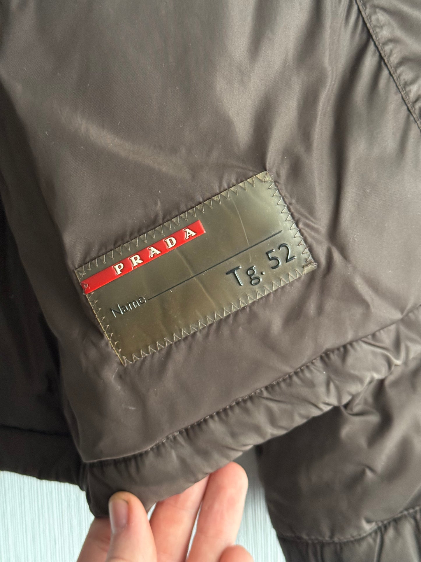 Prada Brown Nylon Down Jacket