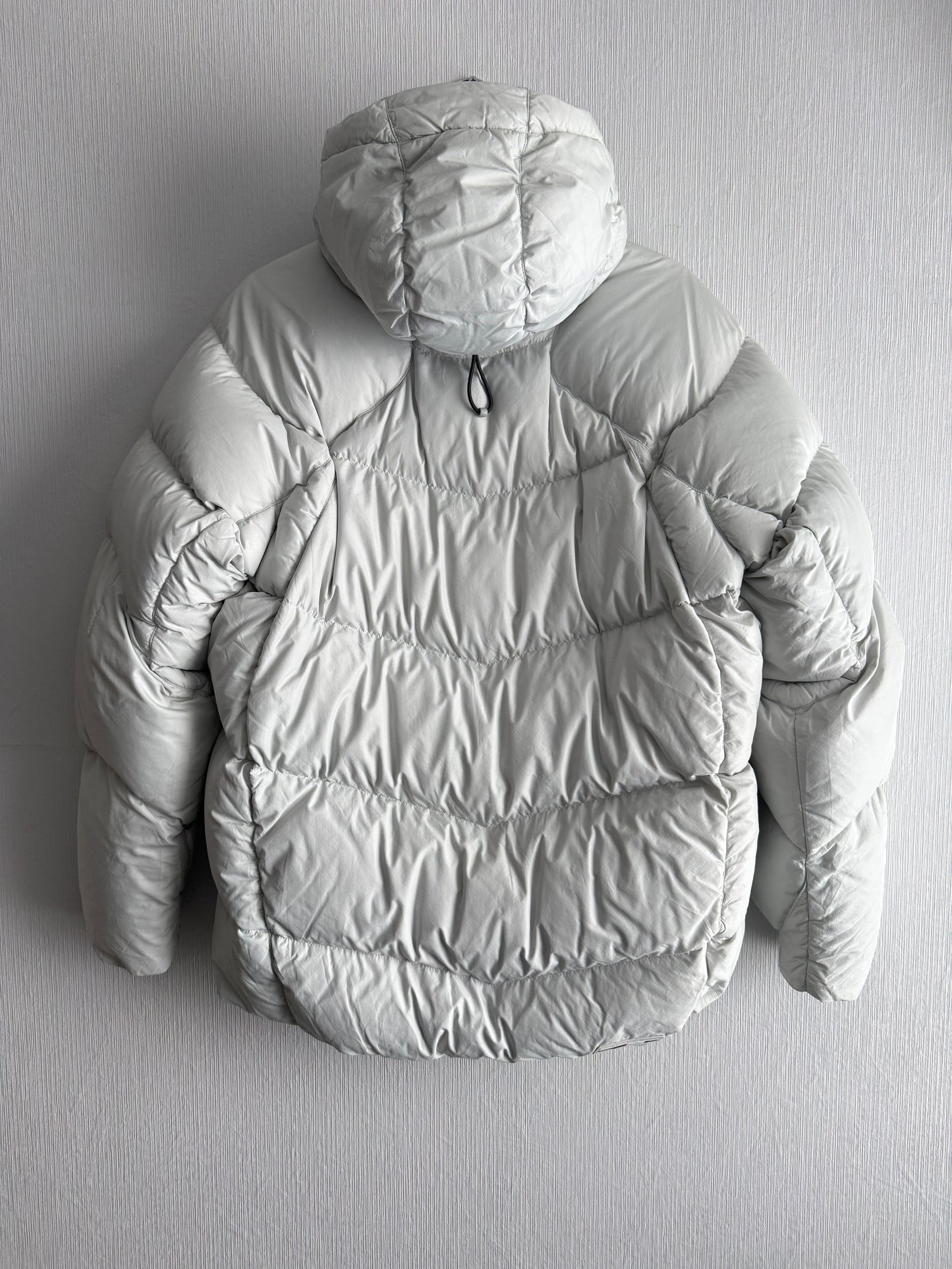 Nike Therma-FIT Light Gray Puffer Jacket with Hood