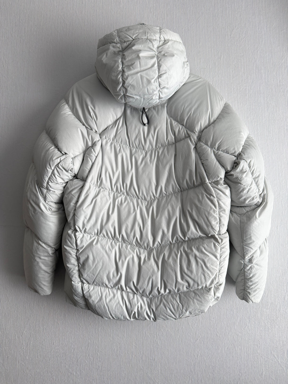 Nike Therma-FIT Light Gray Puffer Jacket with Hood