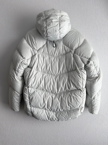 Nike Therma-FIT Light Gray Puffer Jacket with Hood