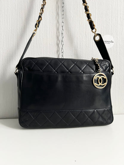 Chanel Vintage 1991 Diamond-Quilted Shoulder Bag