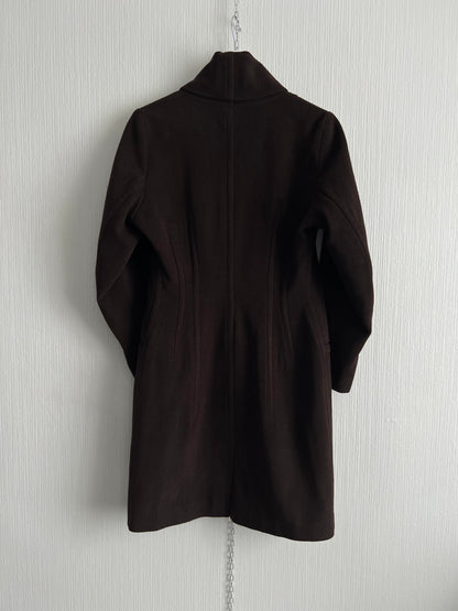 Jil Sander Vintage Cashmere Wool Blend Brown Coat