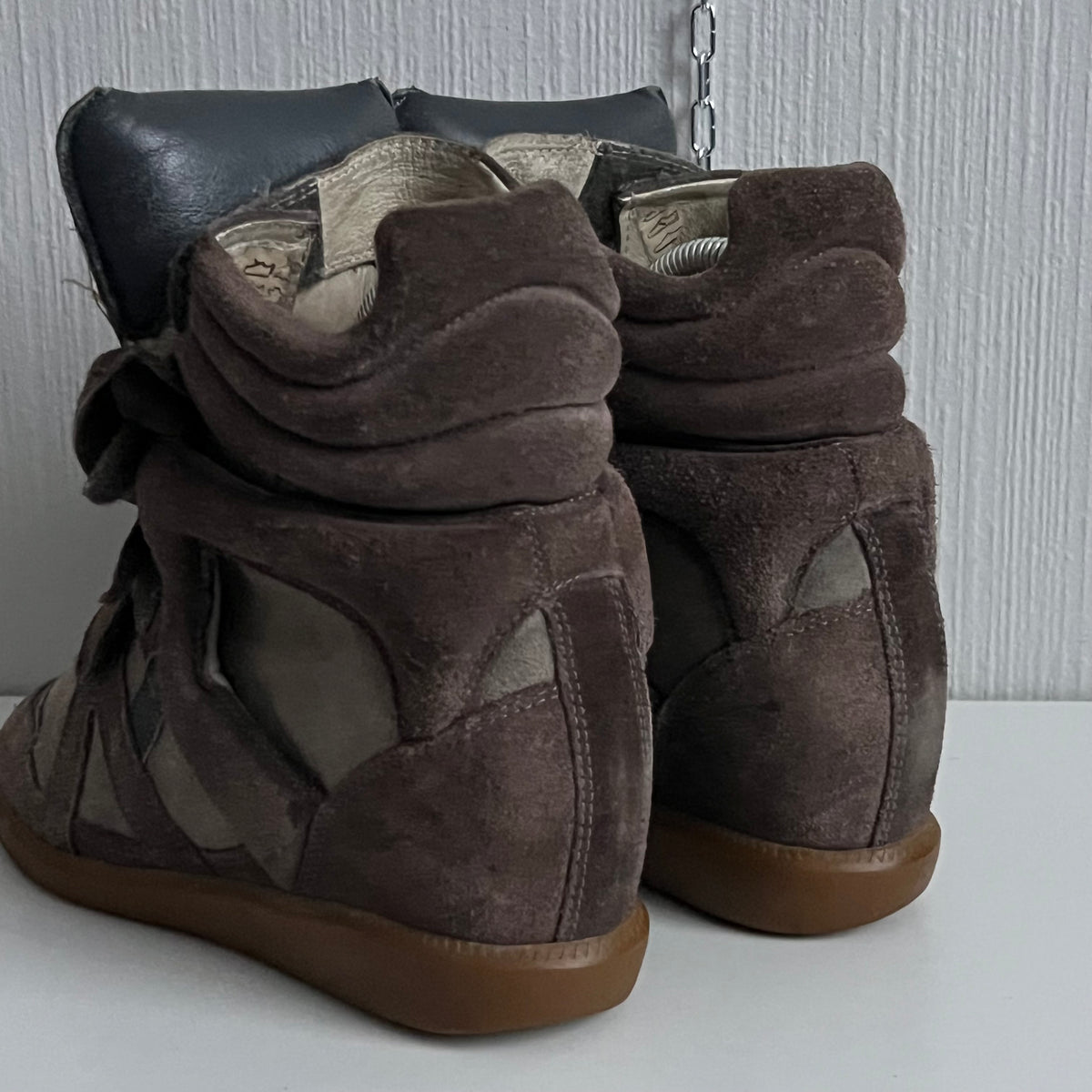 Isabel Marant Bekett Brown Suede Leather Trainers Womens Shoes