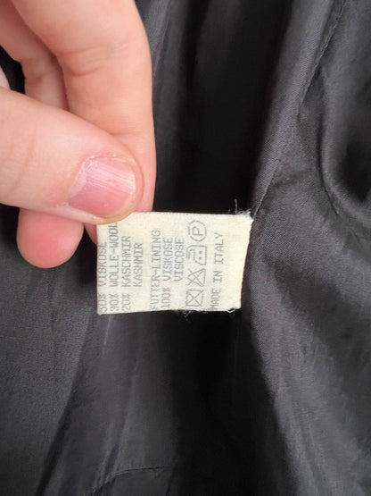 Jil Sander Vintage Cashmere Wool Blend Brown Coat