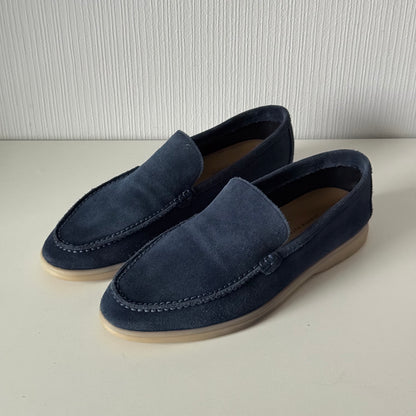 Loro Piana Summer Walk Suede Loafers Mens Shoes