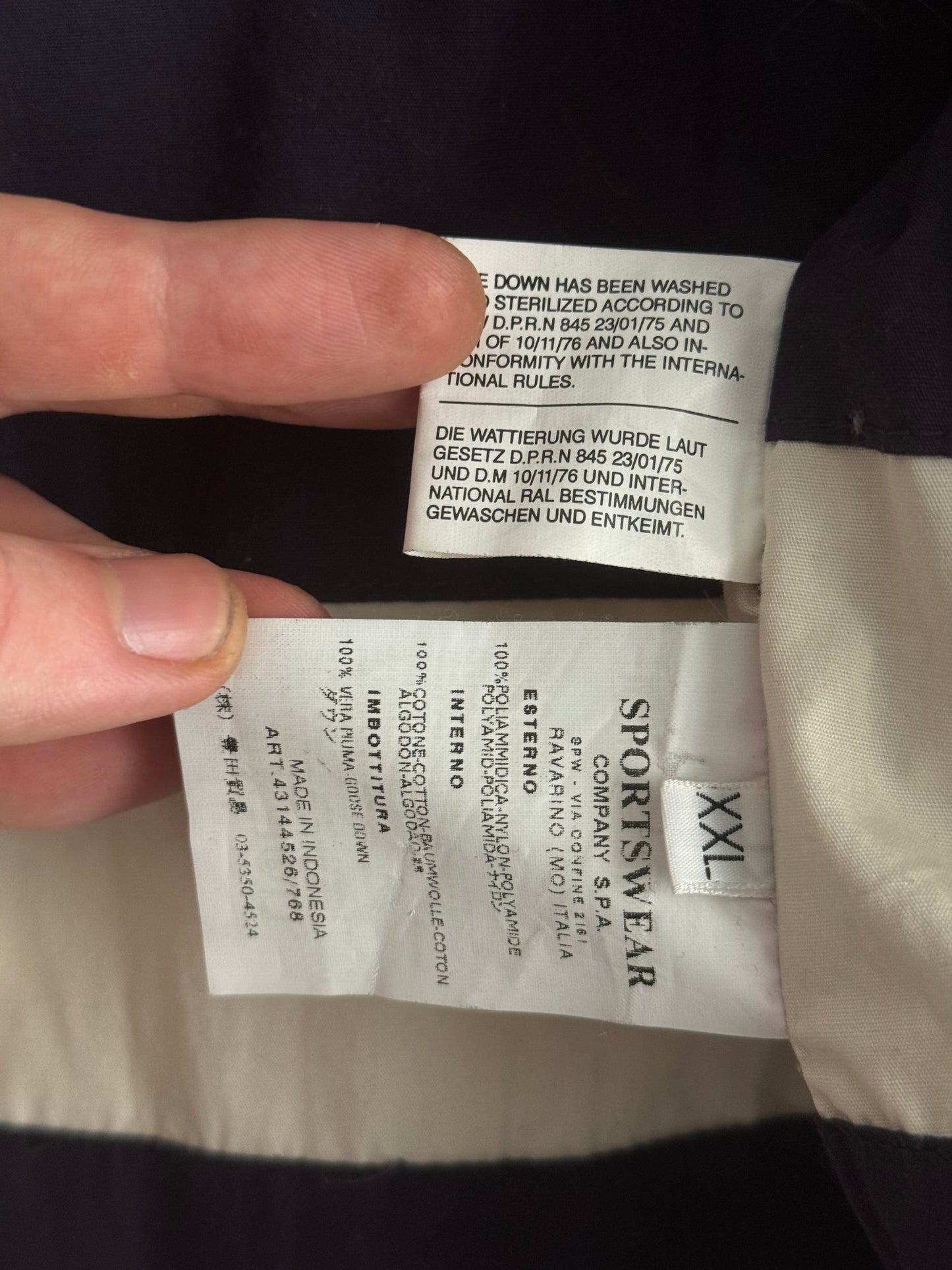 Stone Island Denims Down Jacket