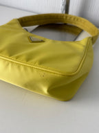 Prada Re-edition 2000 Nylon Shoulder Bag In Yellow