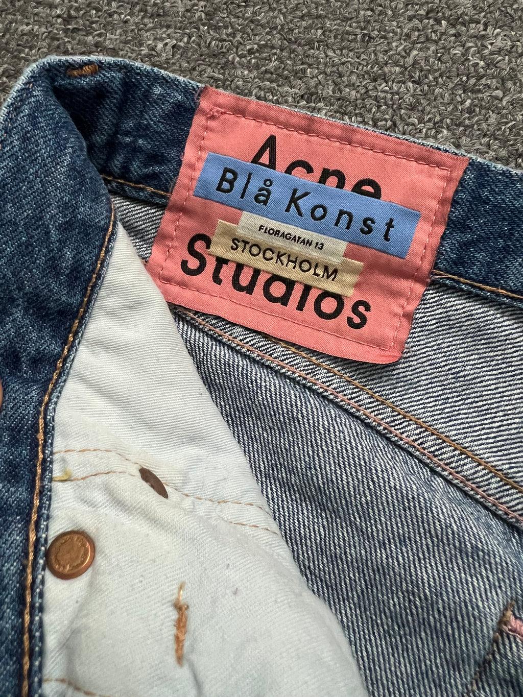 Acne Studios 1996 Blue Denim Jeans