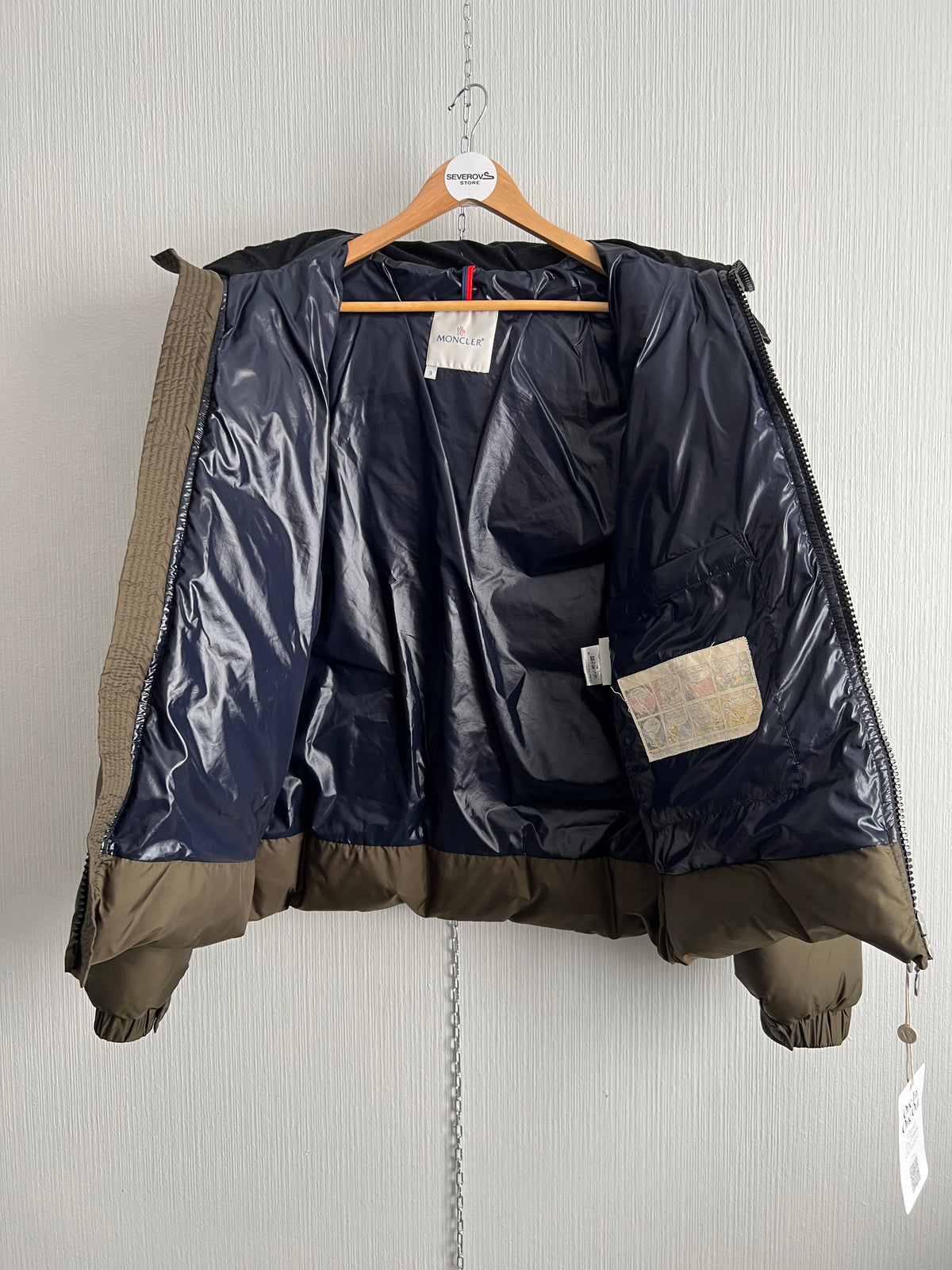 Moncler Maya Mens Khaki Down Jacket