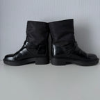 Prada Nylon Logo Biker Moto Boots