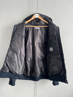 Stone Island AW10 Midnight Blue Leather Bomber Down Jacket