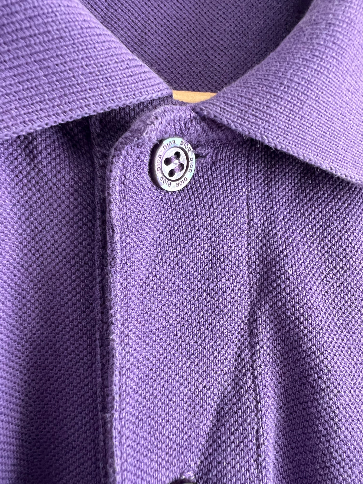 Dior Purple Cotton Mens Polo Shirt