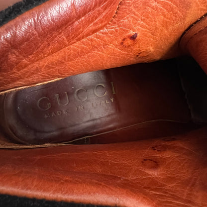 Gucci Black Leather Combat Lace Up Ankle Women's Boots