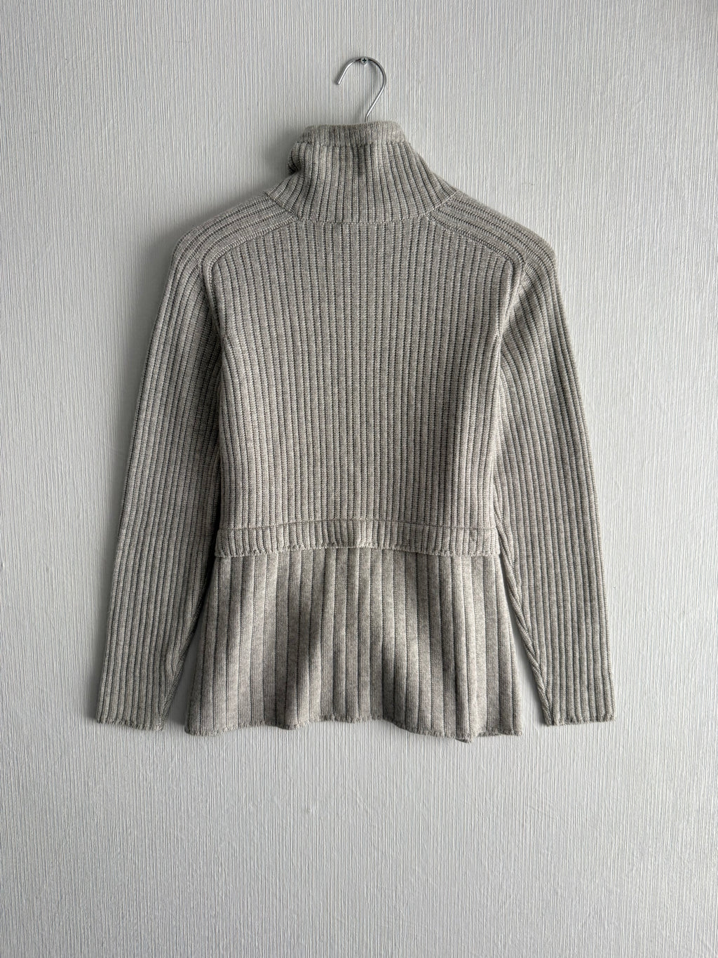 Loro Piana Cashmere Suit Rib Belted Turtleneck and Pants
