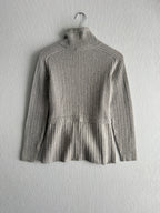 Loro Piana Cashmere Suit Rib Belted Turtleneck and Pants