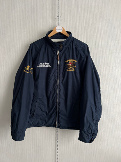 Polo Rarlph Lauren Navy Embroidery Cotton Reversible Jacket