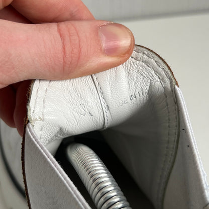 Miu Miu Crackle Leather White womens Boots