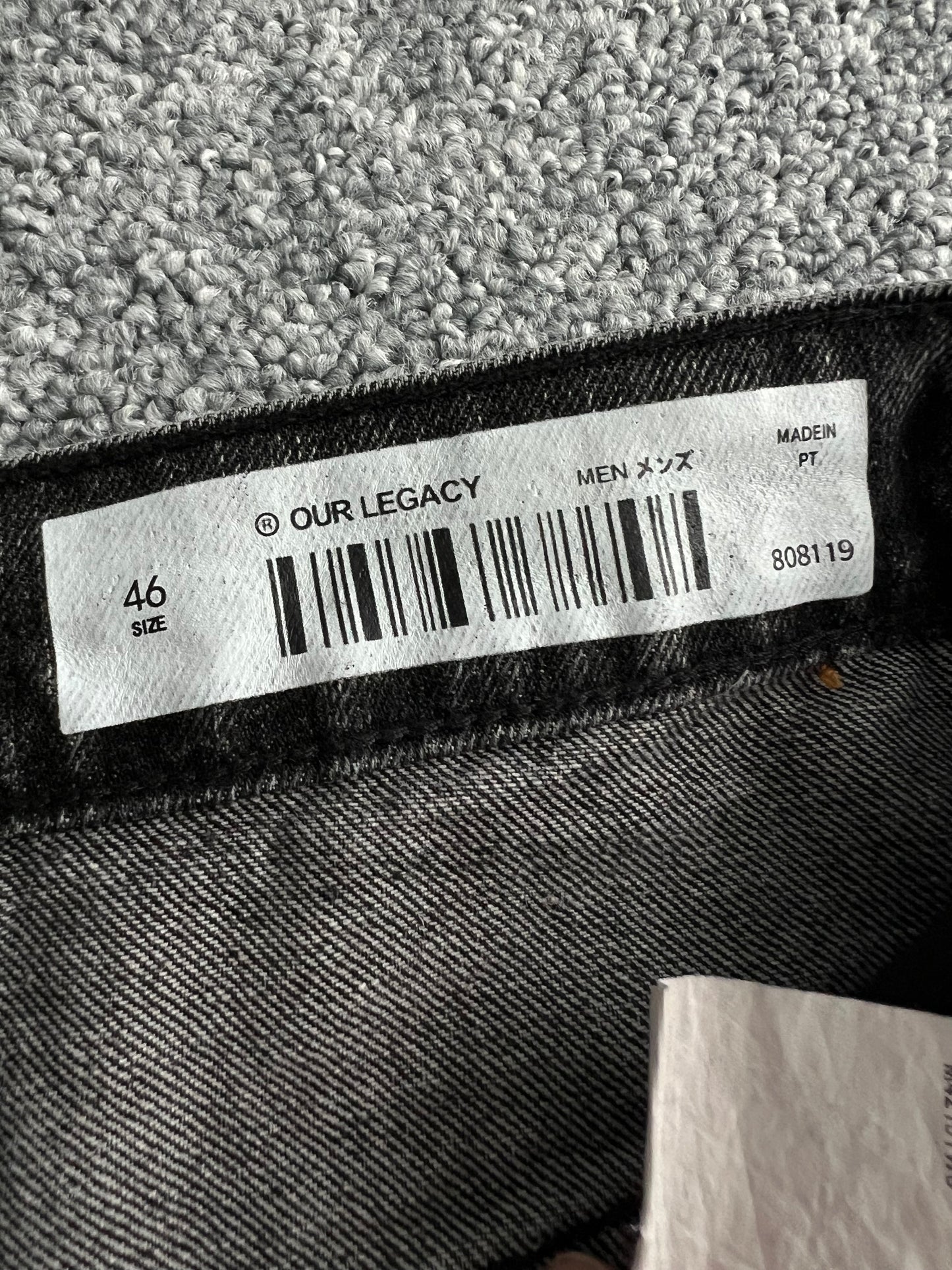 Our Legacy Third Cut Denim Pants Mens Jeans