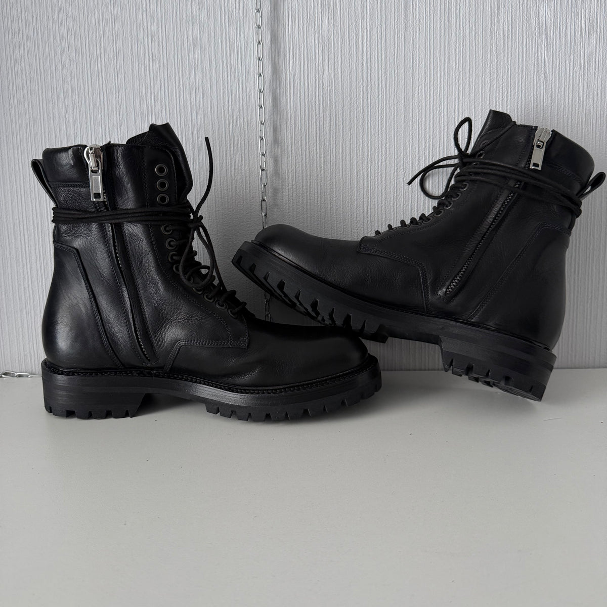 Rick Owens Black Army Boots