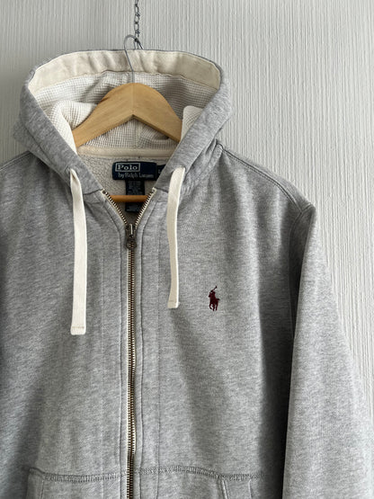 Polo Ralph Lauren Grey Cotton Mens Zip Hoodie