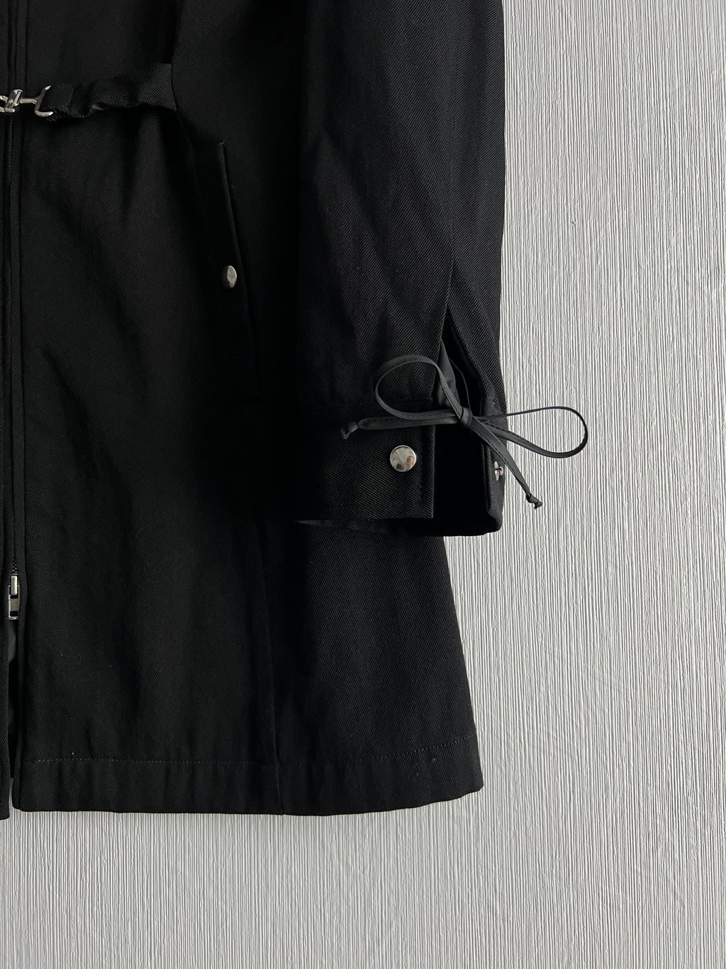 Miu Miu 00s Archive Wool Coat Bondage Belt