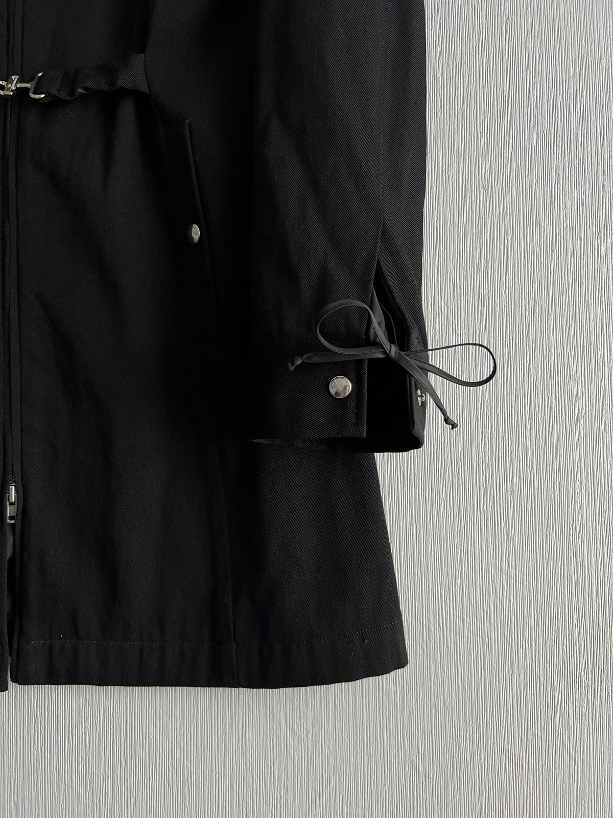 Miu Miu 00s Archive Wool Coat Bondage Belt