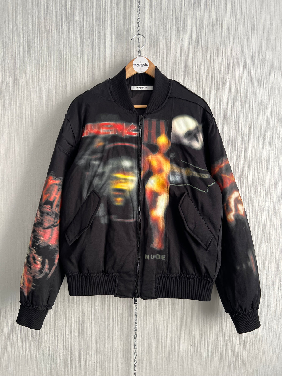 Givenchy FW16 Heavy Metal Printed Bomber Jacket