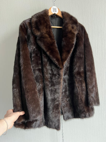 Saga Furs Mink Coat Auto Lady Short Jacket