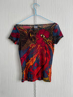 Vintage JPG Jean Paul Gaultier Mesh Top Womans Shirt