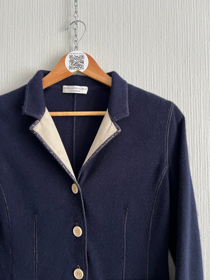 Brunello Cucinelli Cashmere Navy Blazer Jacket