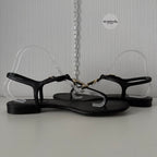 Chanel Jeweled CC Thong Sandals