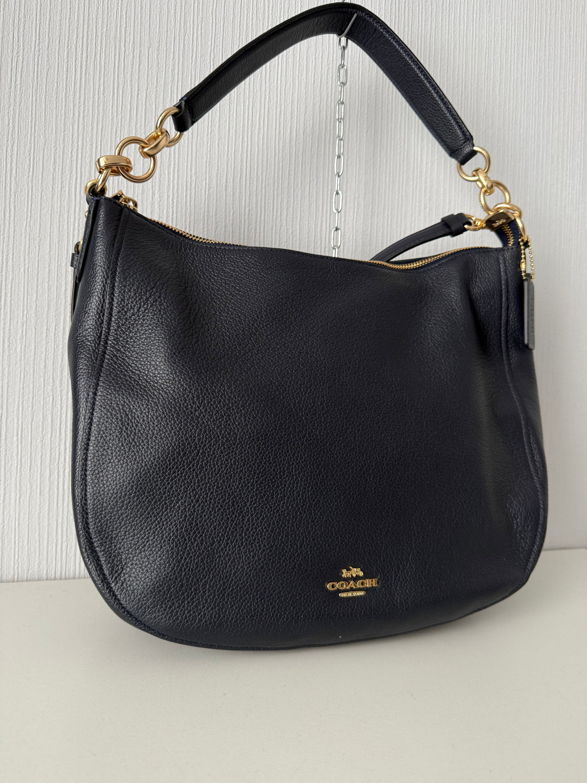 Coach Chelsea Pebble Leather Hobo Shoulder Bag